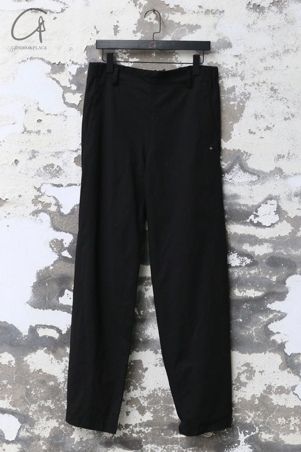 M.A+ Elastic waist 2 pockets loose pants MA-P366 CMB-HEI Black P366